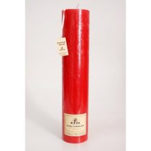 Свеча EVIS Столбик парафиновая цилиндрическая красная Н 350 мм