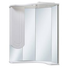 Шкаф зеркальный Runo Бис левый угловой с подсветкой 75 х 55 х 39 см