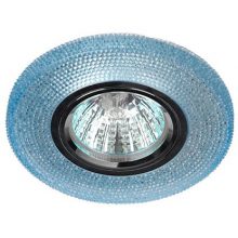 Встраиваемый светильник ЭРА декор cо светодиодной подсветкой голубой