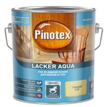 Лак Pinotex Lacker Aqua на водной основе для мебели и стен глянцевый 2,7 л