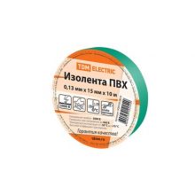 Изолента TDM Electric зеленая 10 м