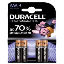 Батарейки щелочные Duracell Professional AAА 4 шт