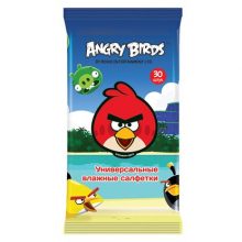 Влажные салфетки Angry Birds универсальные 30 шт