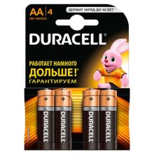 Батарейки Duracell Basic AA алкалиновые 4 шт