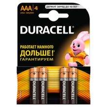 Батарейки Duracell Basic AАA алкалиновые 4 шт