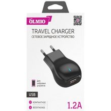 Сетевое зарядное устройство OLMIO USB 1.2 A