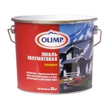 Эмаль универсальная OLIMP полуматовая черная 2.7 л